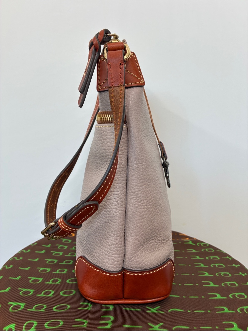 DOONEY & BOURKE BAG PEBBLED LEATHER SATCHEL NWOT - Picture 5 of 9